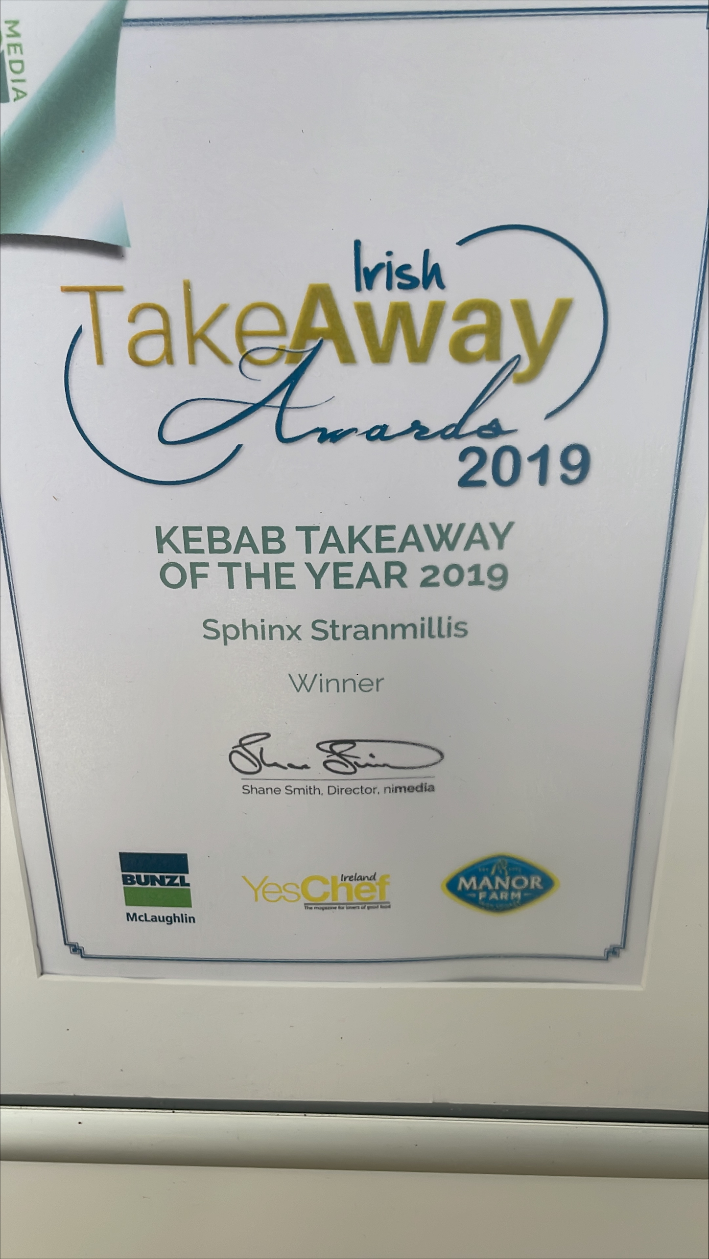 Irish Takeaway Award